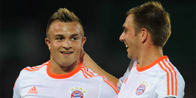 Xherdan Shaqiri und Philipp Lahm