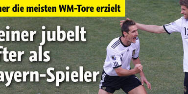 Bayern-Spieler schossen die meisten Tore