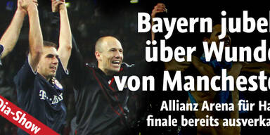 Bayern jubeln über Wunder von Manchester