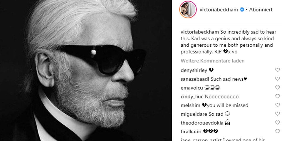 So trauern die Stars um Karl Lagerfeld