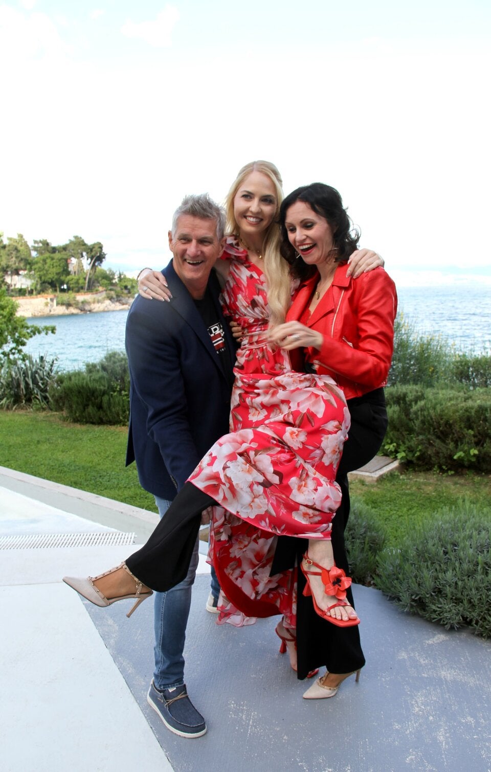 Beatrice Turin mit Silvio Samoni und Fausta Gallelli in Kroatien