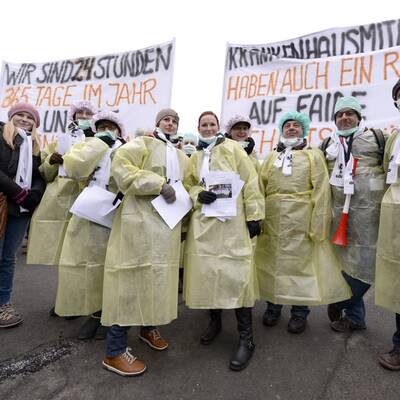 Großdemo der Beamten in Wien