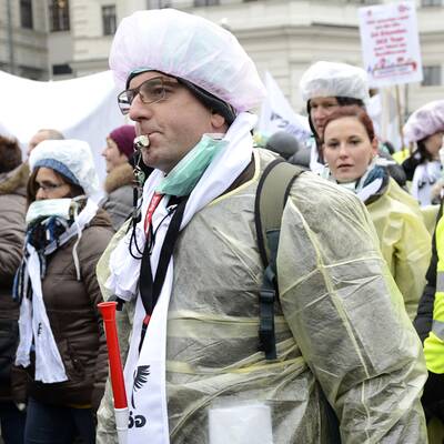 Großdemo der Beamten in Wien