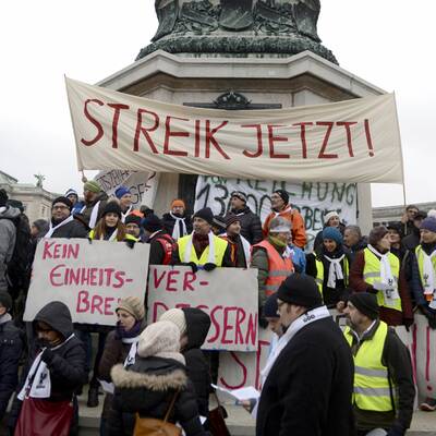 Großdemo der Beamten in Wien