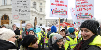 40.000 Beamte blockierten Wiener City