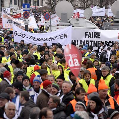 Großdemo der Beamten in Wien