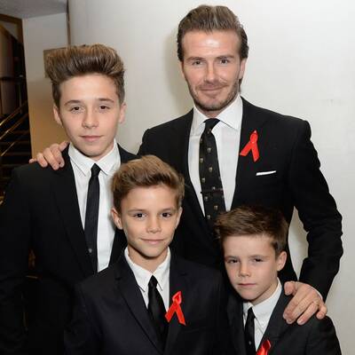 Die Beckhams am roten Teppich