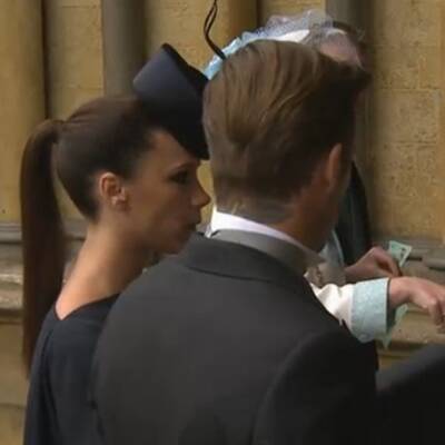 Der Fußball-Star in Begleitung mit Victoria