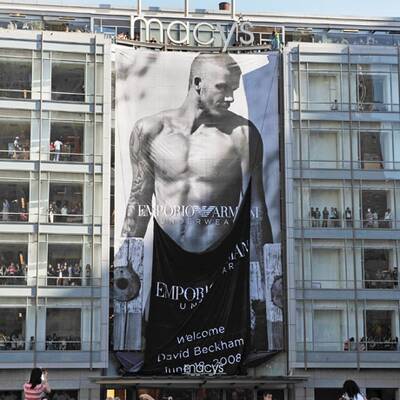 Beckhams heiße Plakatpräsentation