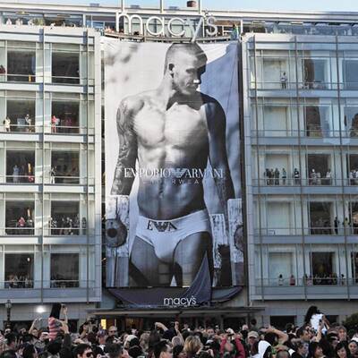 Beckhams heiße Plakatpräsentation