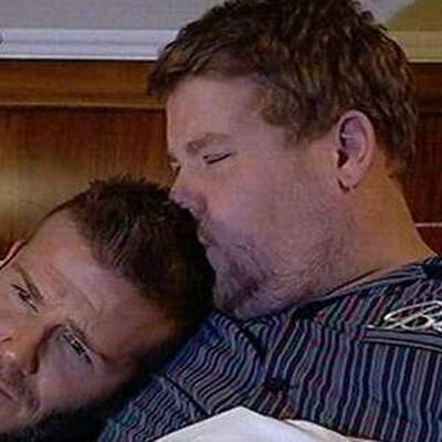 Beckham badet mit Mann