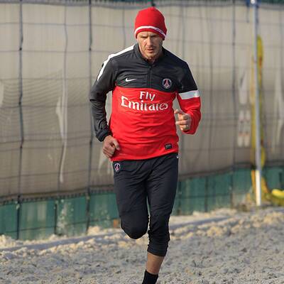 Beckhams Trainingsauftakt bei PSG