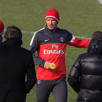 Beckhams Trainingsauftakt bei PSG