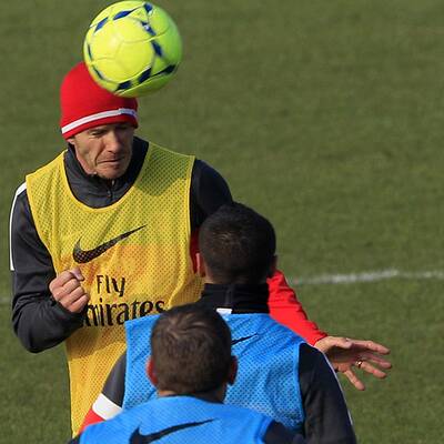 Beckhams Trainingsauftakt bei PSG