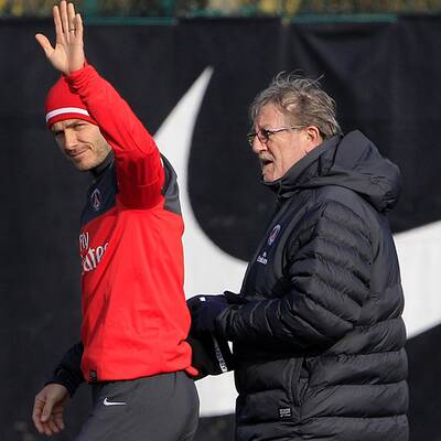 Beckhams Trainingsauftakt bei PSG
