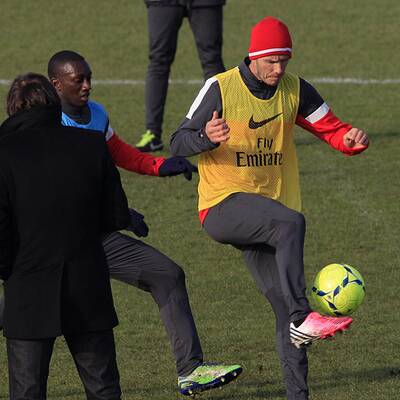 Beckhams Trainingsauftakt bei PSG