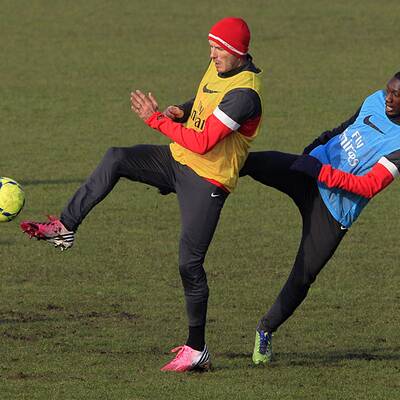 Beckhams Trainingsauftakt bei PSG