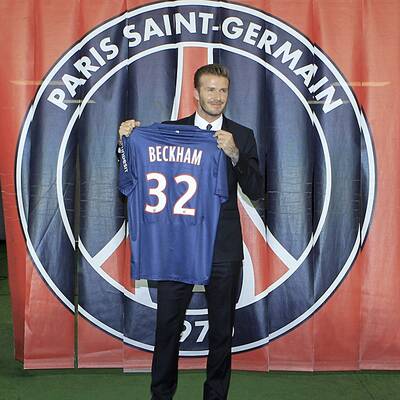Beckhams Trainingsauftakt bei PSG