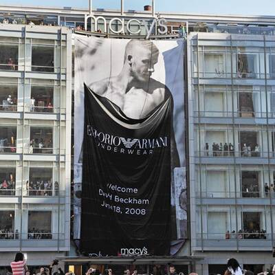 Beckhams heiße Plakatpräsentation