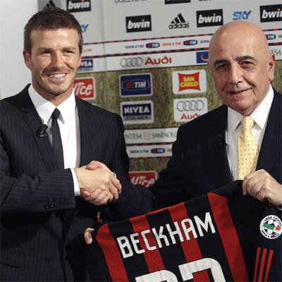 Die Beckhams sind nun in Mailand