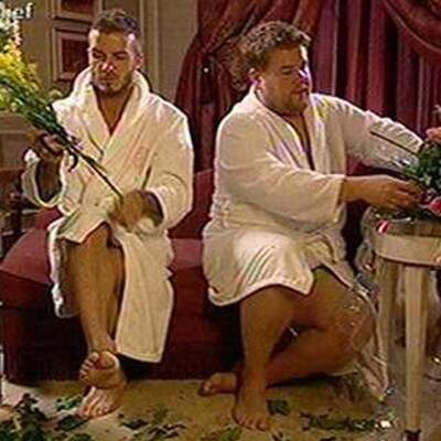 Beckham badet mit Mann