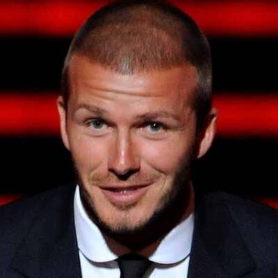 Wie Brüder: David Beckham und Christian Bale