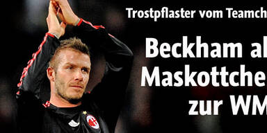 Beckham als Maskottchen zur WM