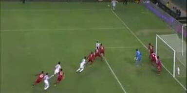 Beckham zaubert Corner direkt ins Tor