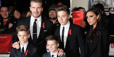 Die Beckhams am roten Teppich