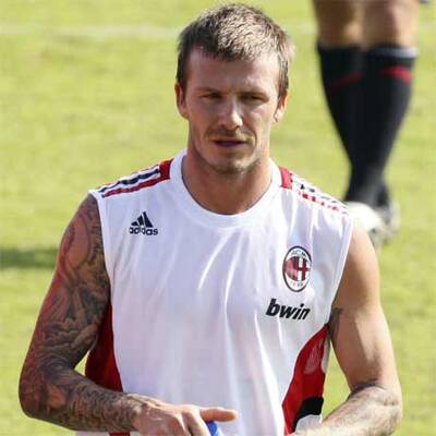 Beckham mit Milan in Dubai