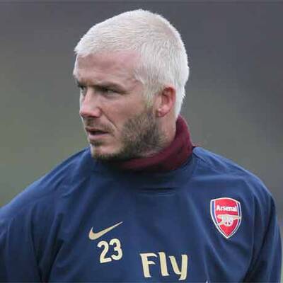 Beckham hält sich bei Arsenal fit