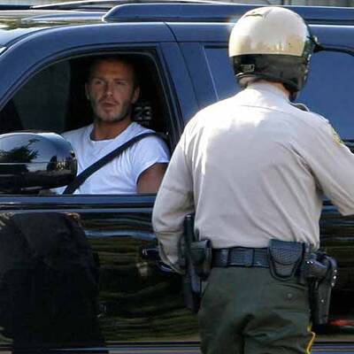 Verkehrssünder: Strafzettel für David Beckham