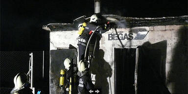 Gas-Station geht in Flammen auf 