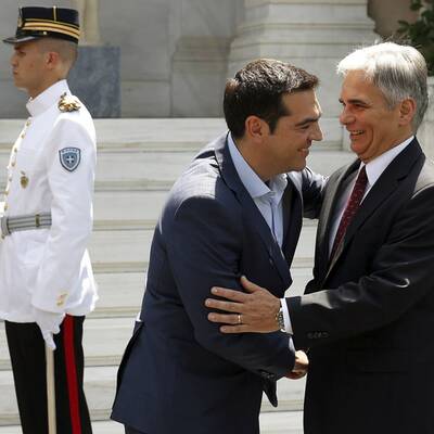 Auch den griechischen Präsidenten traf Faymann