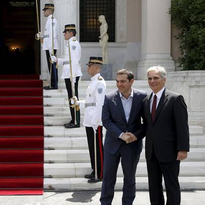 Auch den griechischen Präsidenten traf Faymann