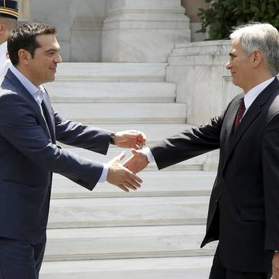 Auch den griechischen Präsidenten traf Faymann