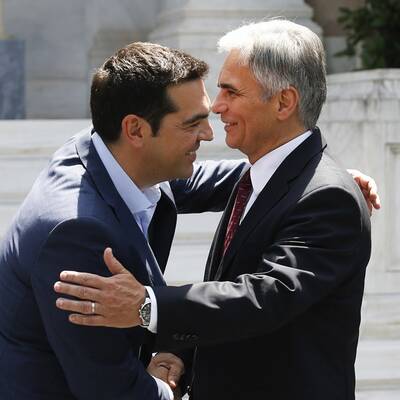 Auch den griechischen Präsidenten traf Faymann