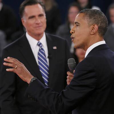 Obama und Romney in der 