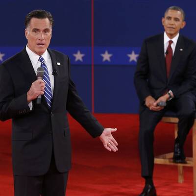 Obama und Romney in der 