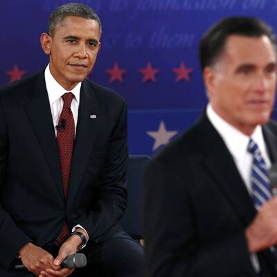 Obama und Romney in der 