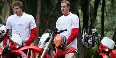 Britische Prinzen starten Rallye durch Südafrika