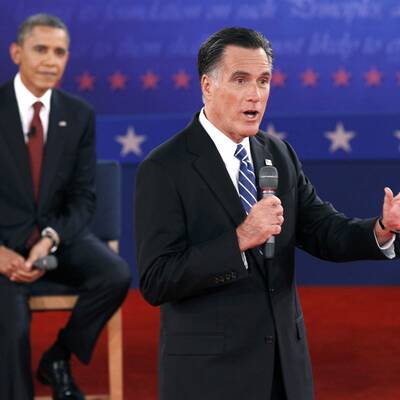 Obama und Romney in der 