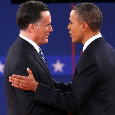 Obama und Romney in der 