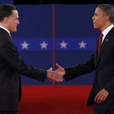 Obama und Romney in der 