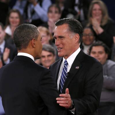 Obama und Romney in der 