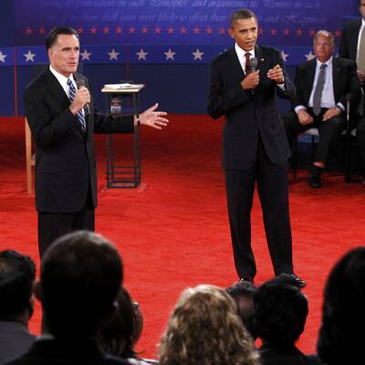Obama und Romney in der 