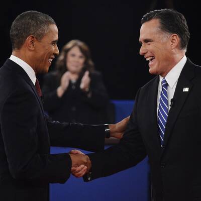 Obama und Romney in der 