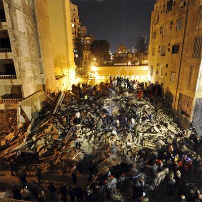 Wohnhaus in Beirut eingestürzt