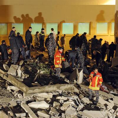 Wohnhaus in Beirut eingestürzt