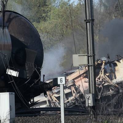 Zug war mit Chemikalien beladen